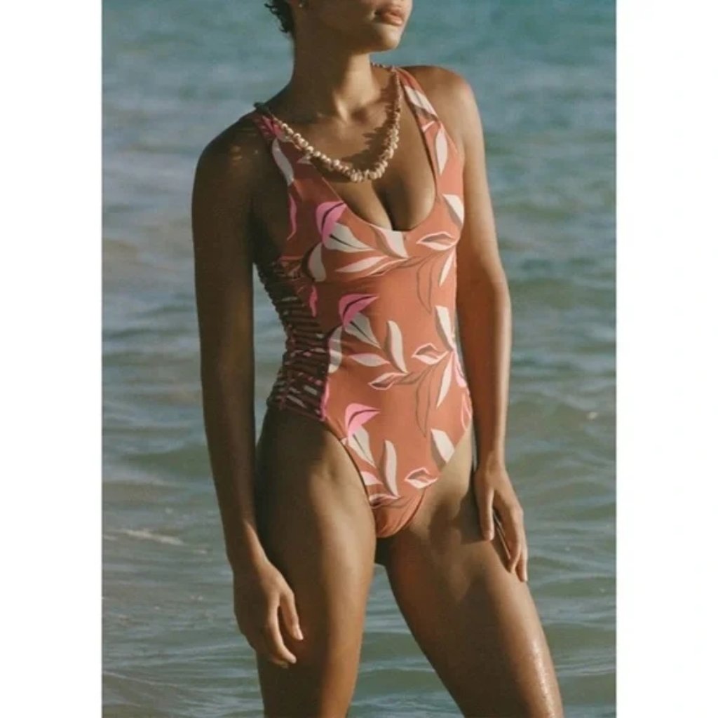 Stone Fox Swim - Havana Arta One Piece Swimsuit Size Xs